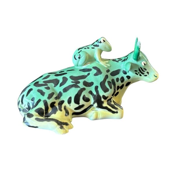 Cow Parade 2002 Figurine Mother Frog Item 9207 - Picture 1 of 7